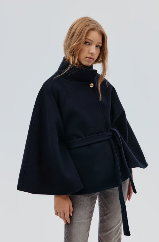 Vienne | Belted Wool-Blend Cape
