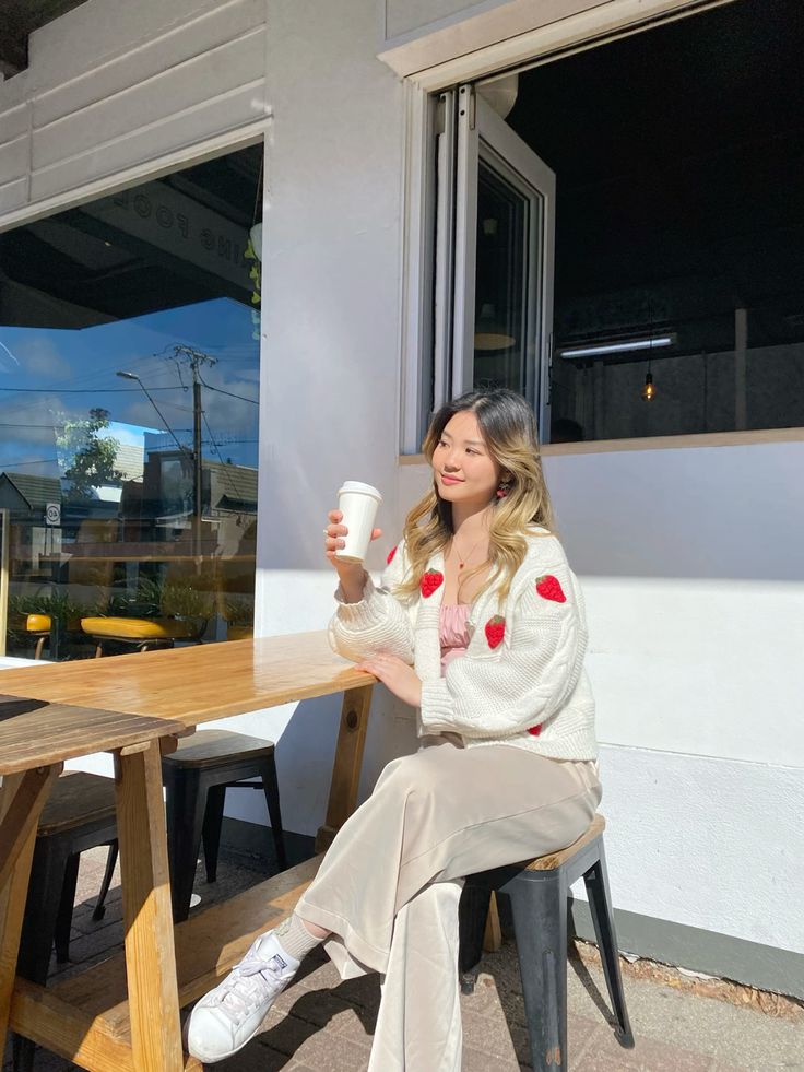 Amara | Strawberry Knit Cardigan