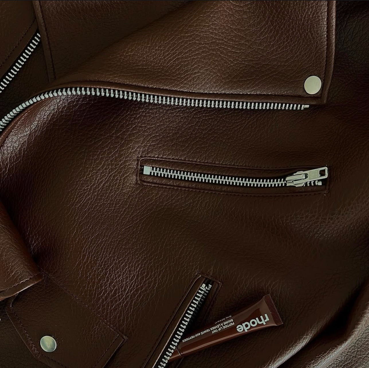 Arielle | Grained Moto Jacket