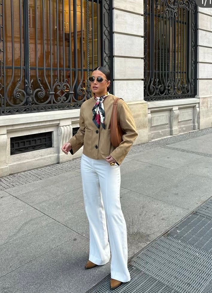 Margot | Suede-Textured Jacket