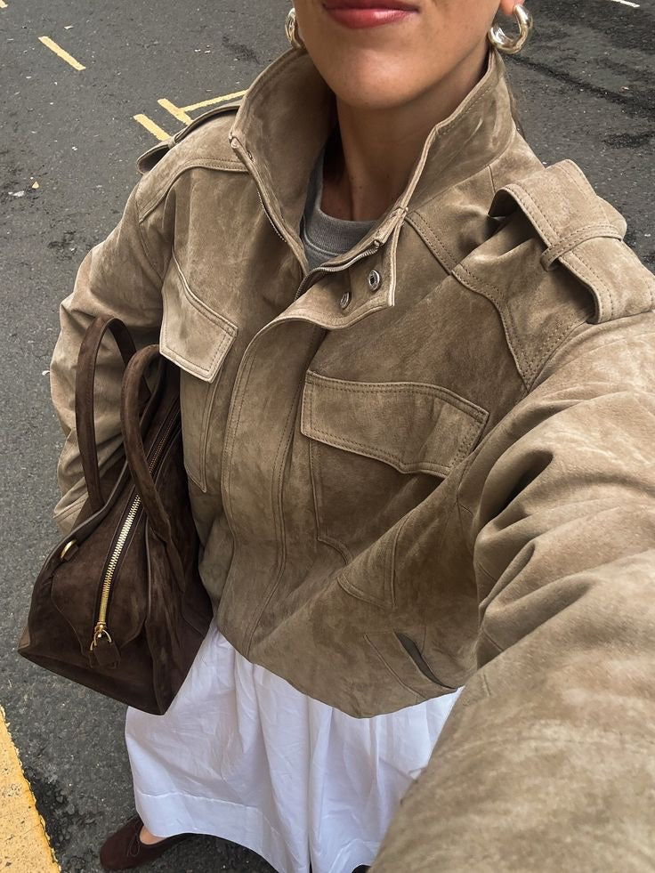 Léa | Minimalist Cargo Jacket