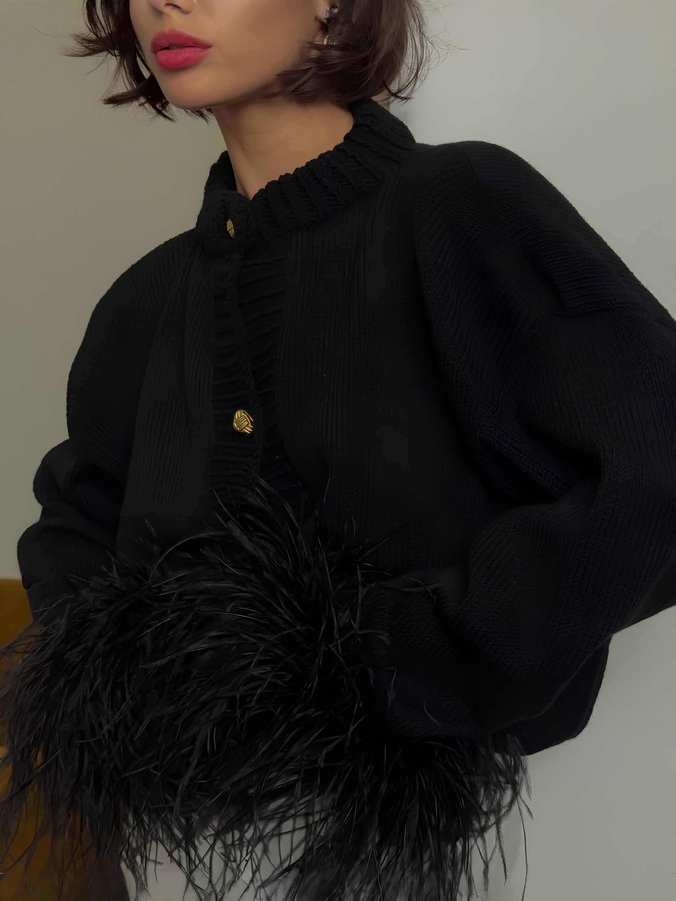 Leora | Statement-Sleeve Cardigan