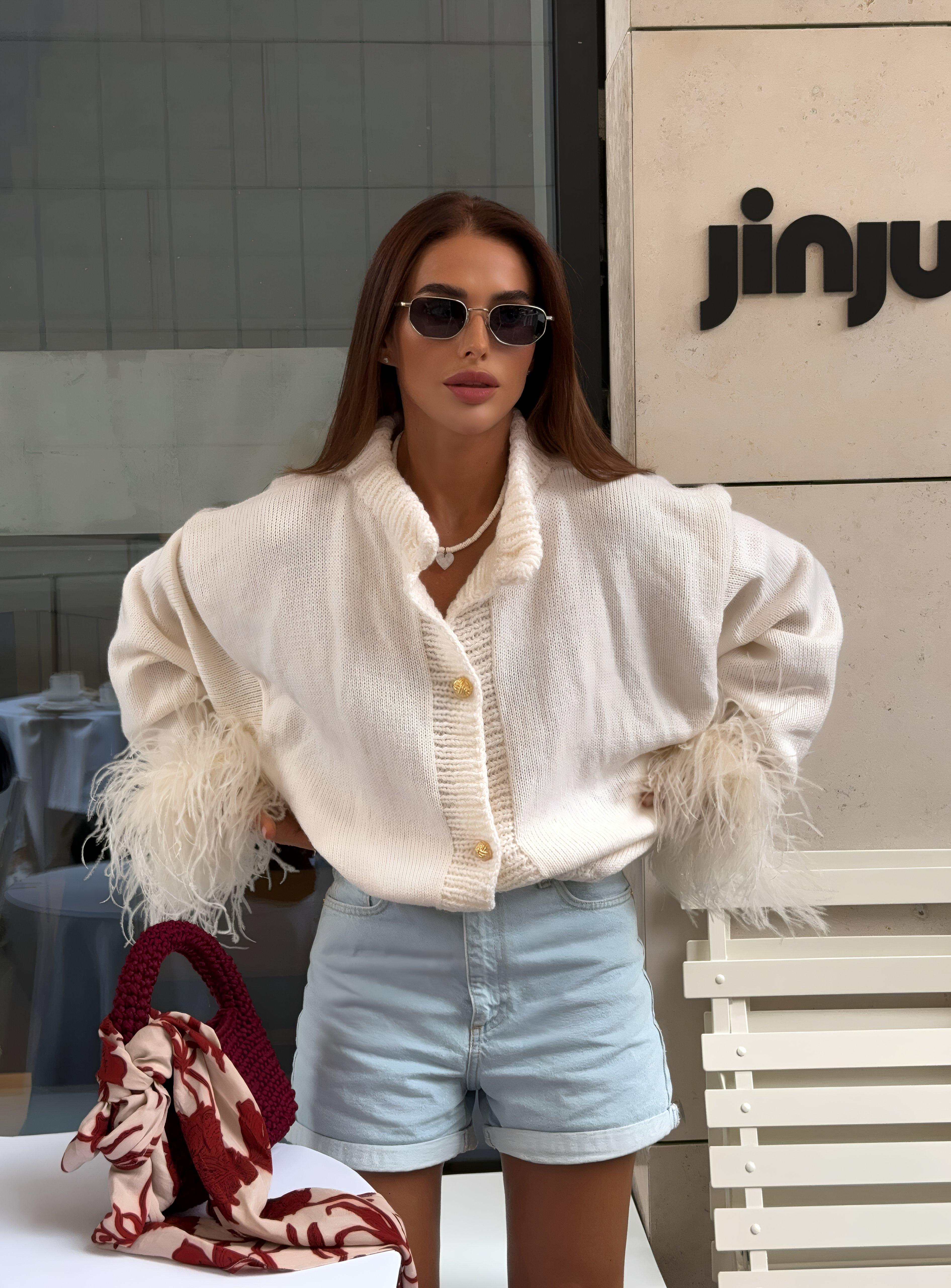 Leora | Statement-Sleeve Cardigan