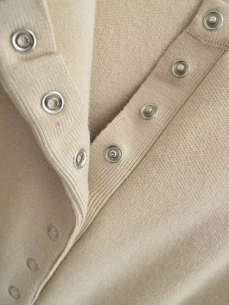 Nola | Ribbed Button Cardigan