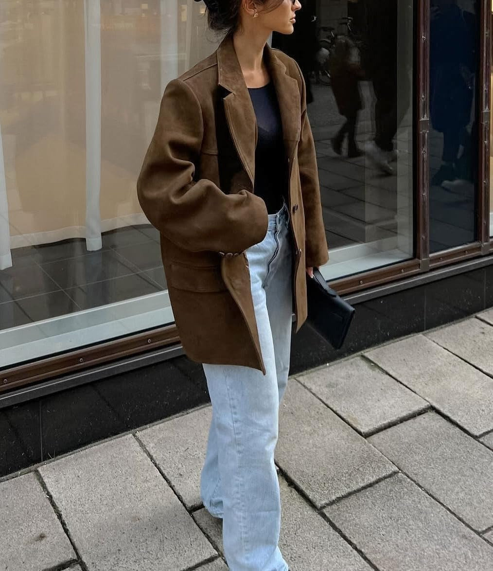 Rhea | Chic Suede Jacket