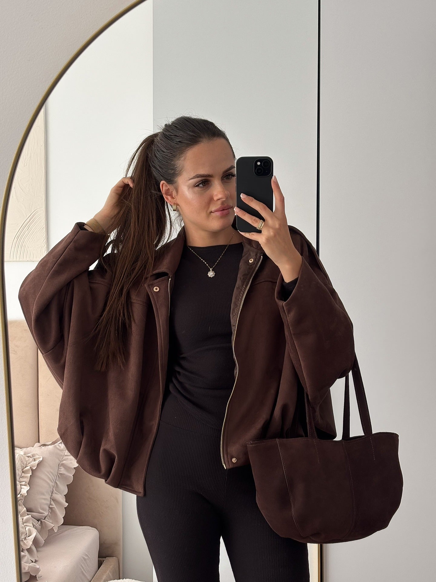 Rumi | Minimal Suede Jacket