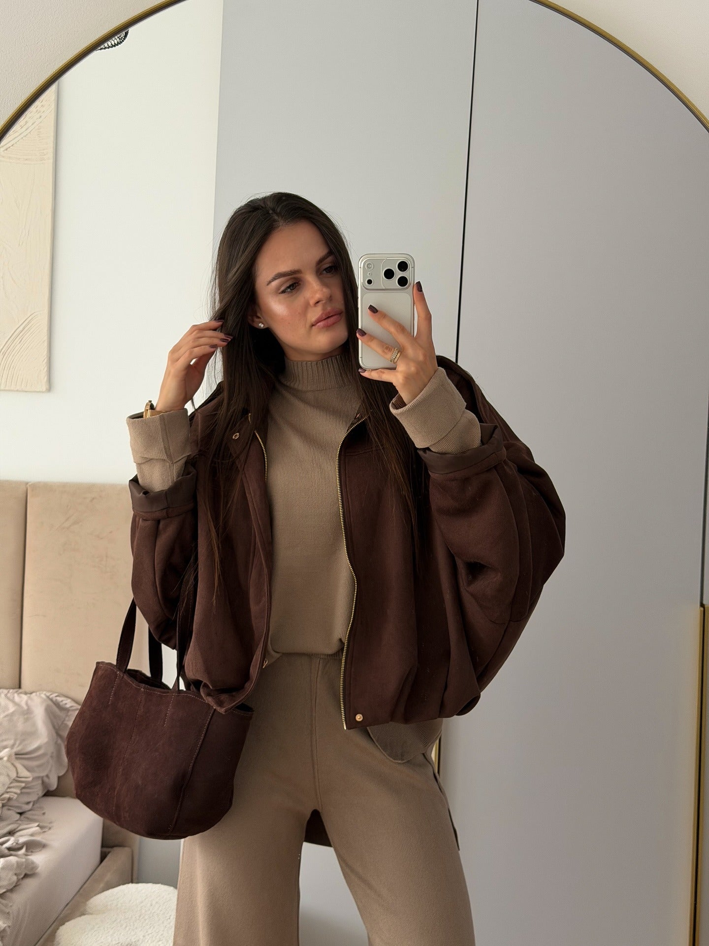 Rumi | Minimal Suede Jacket