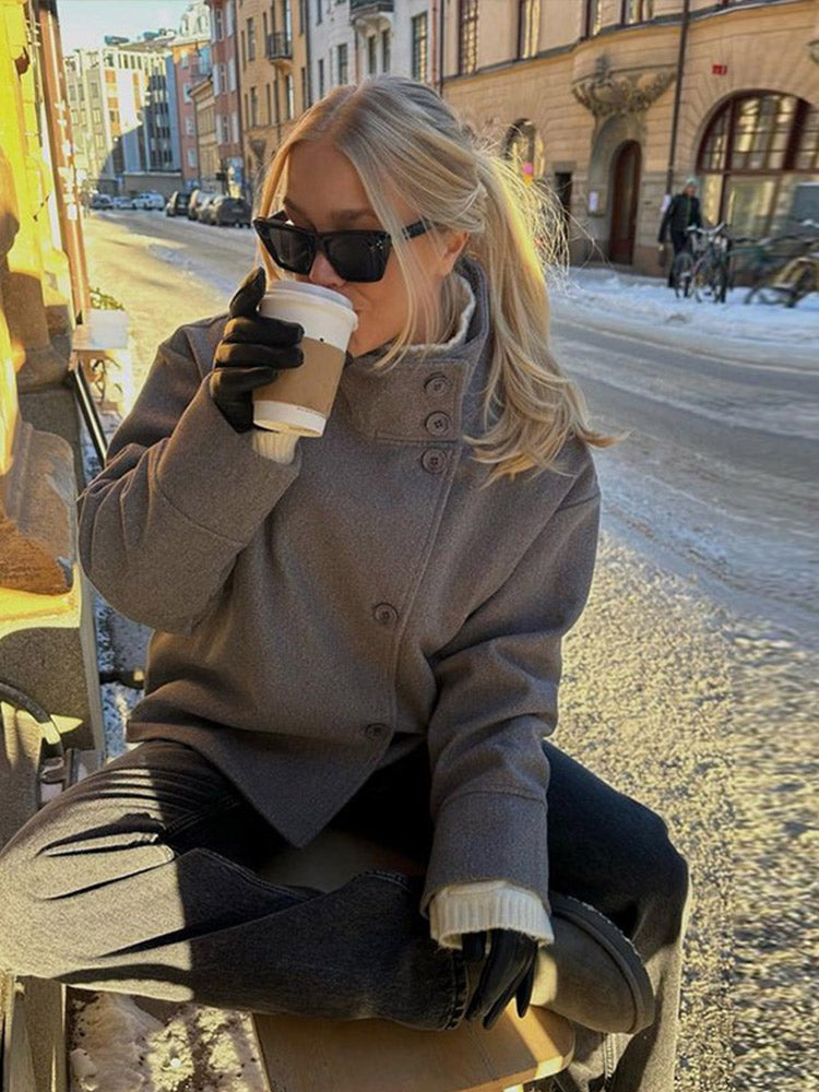 Sena | Luxe Fold-Collar Jacket