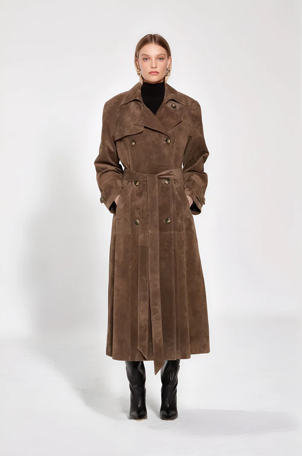 Valeria | Timeless Suede Coat