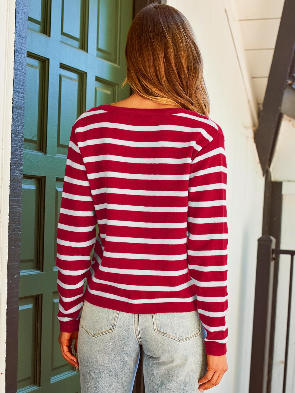 Yara | Parisian Stripe Cardigan
