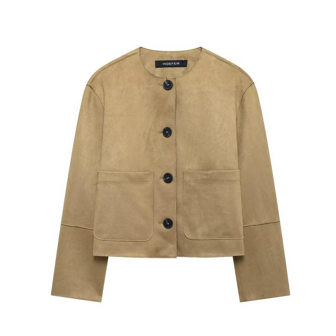 Margot | Suede-Textured Jacket