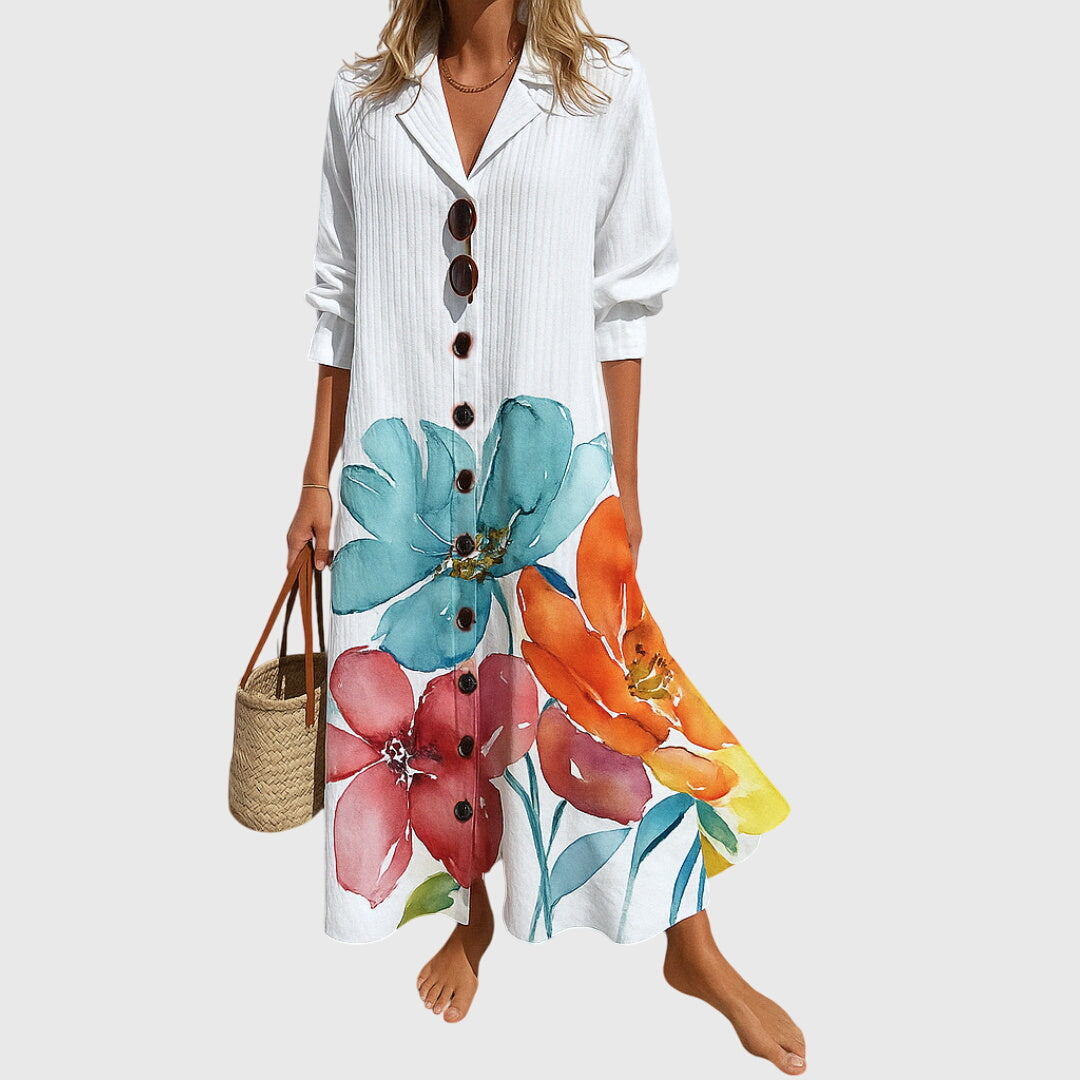 Isabella | Bohemian Lace Midi Dress