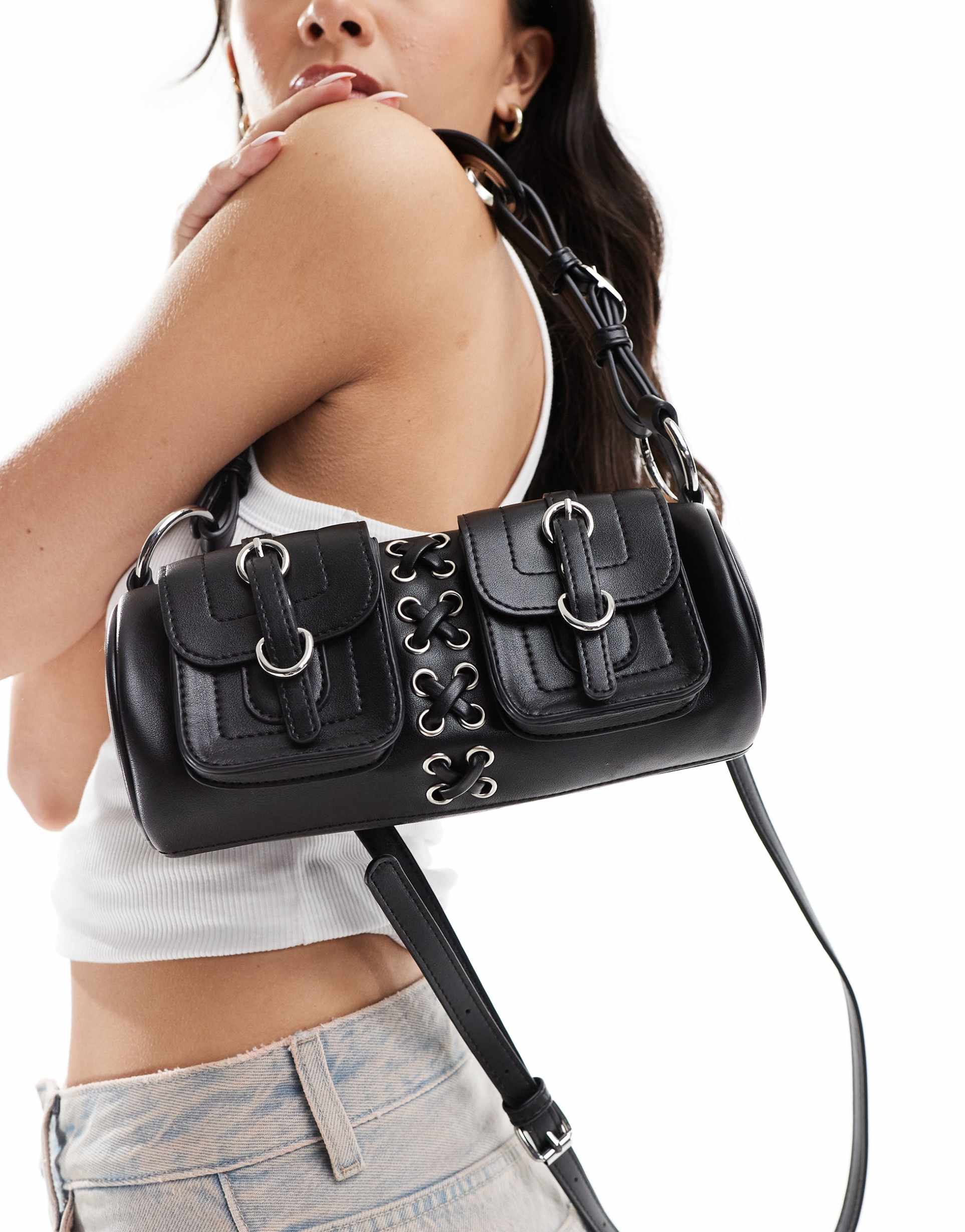 Raina | Embossed Shoulder Bag