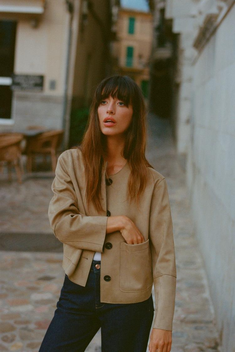 Margot | Suede-Textured Jacket