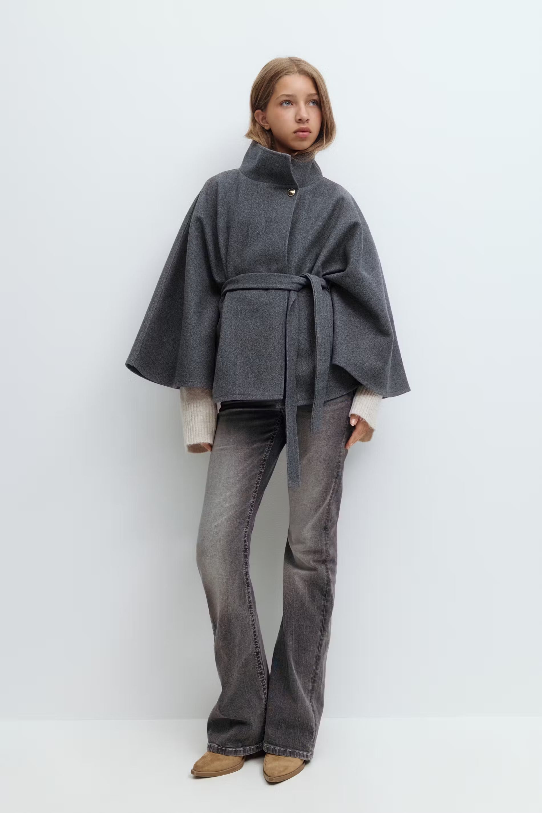 Vienne | Belted Wool-Blend Cape