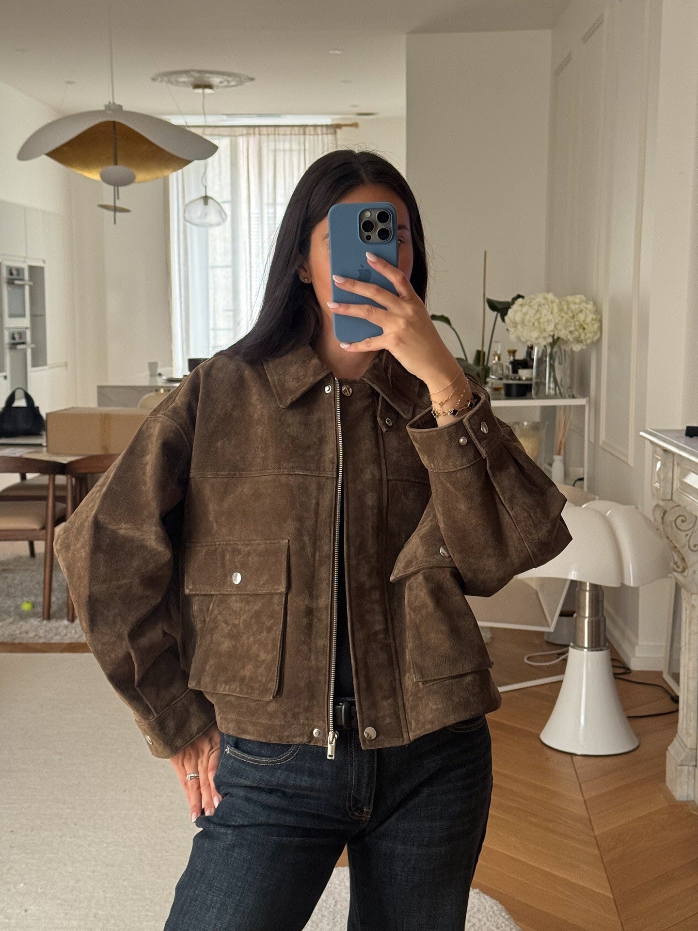 Anya | Cropped Leather Jacket