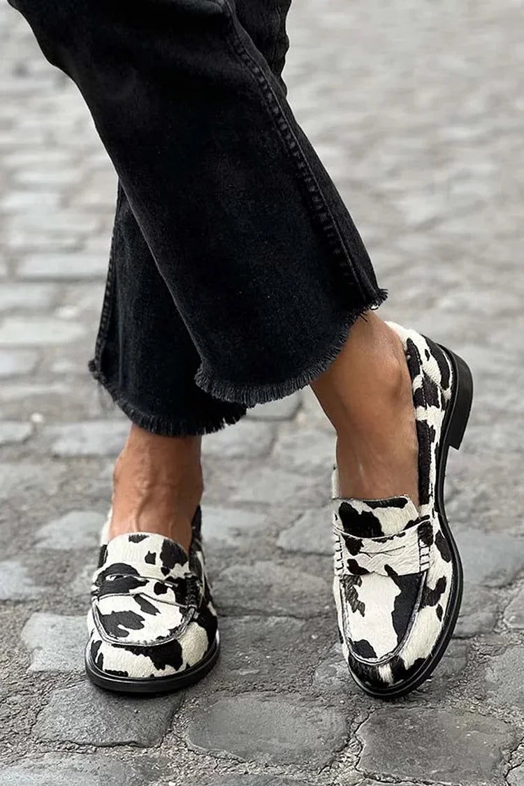 Paloma | Animal Print Slip-On Loafers