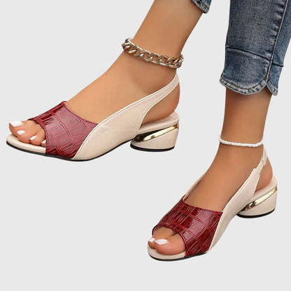 Juliette | Leather Block Heel Sandals