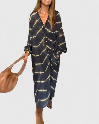 Isabella | Flowing Striped Maxi Dress