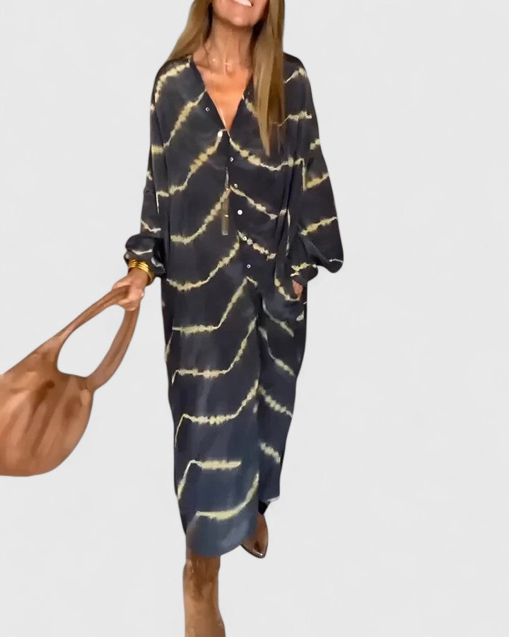 Sophia | Flowing Striped Maxi Dress