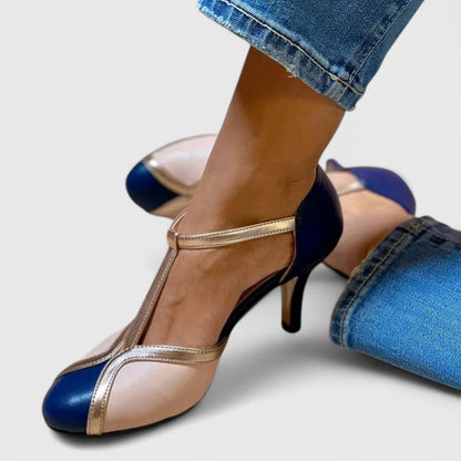Estelle | Comfort T-Strap Heels