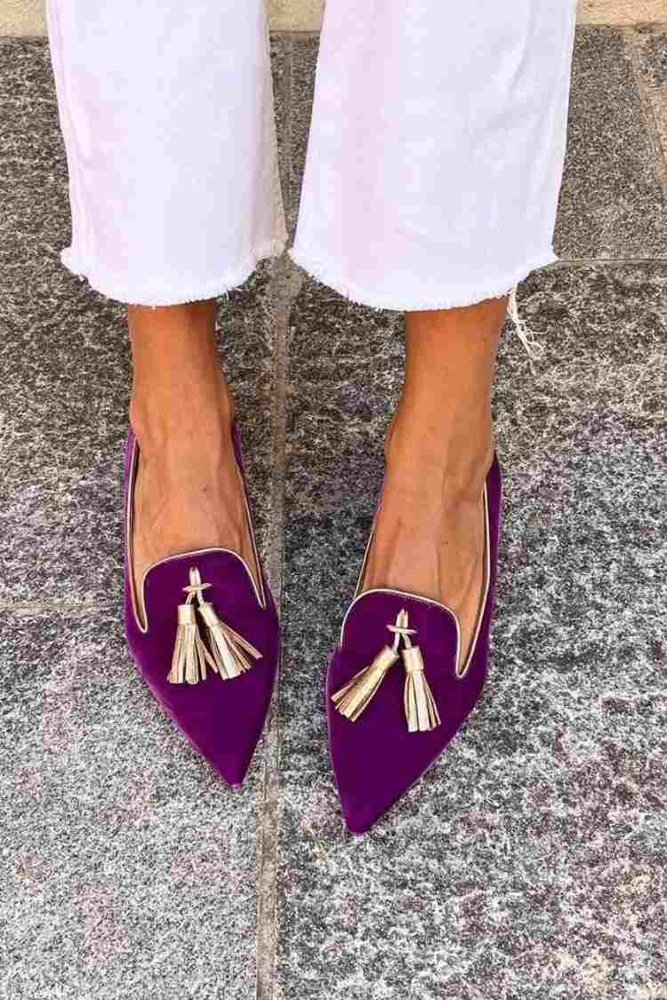 Genevieve | Tassel Detail Pointed Loafers