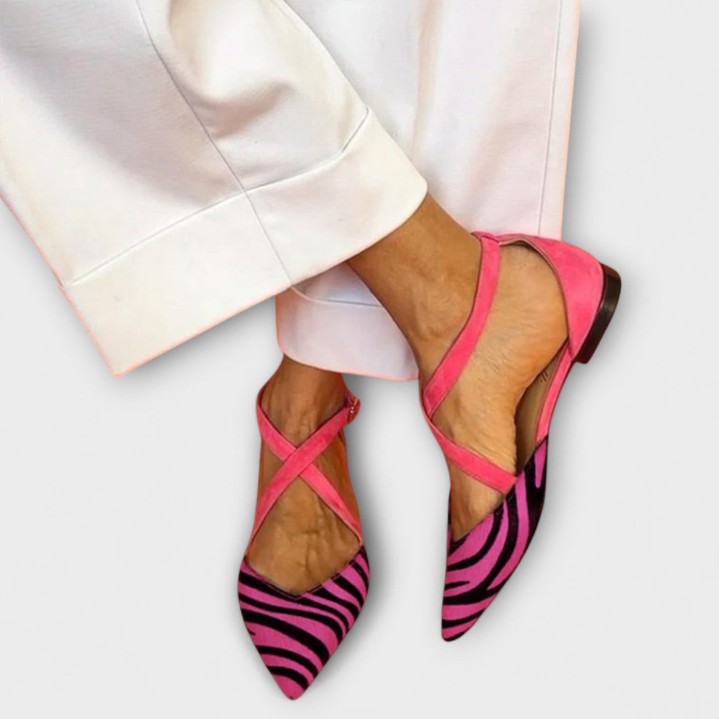 Sienna | Zebra Print Band Loafers