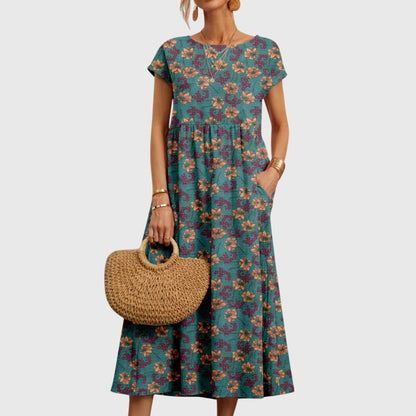 Delphine | Floral Midi Dress