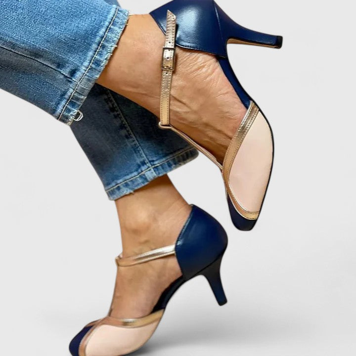 Estelle | Comfort T-Strap Heels