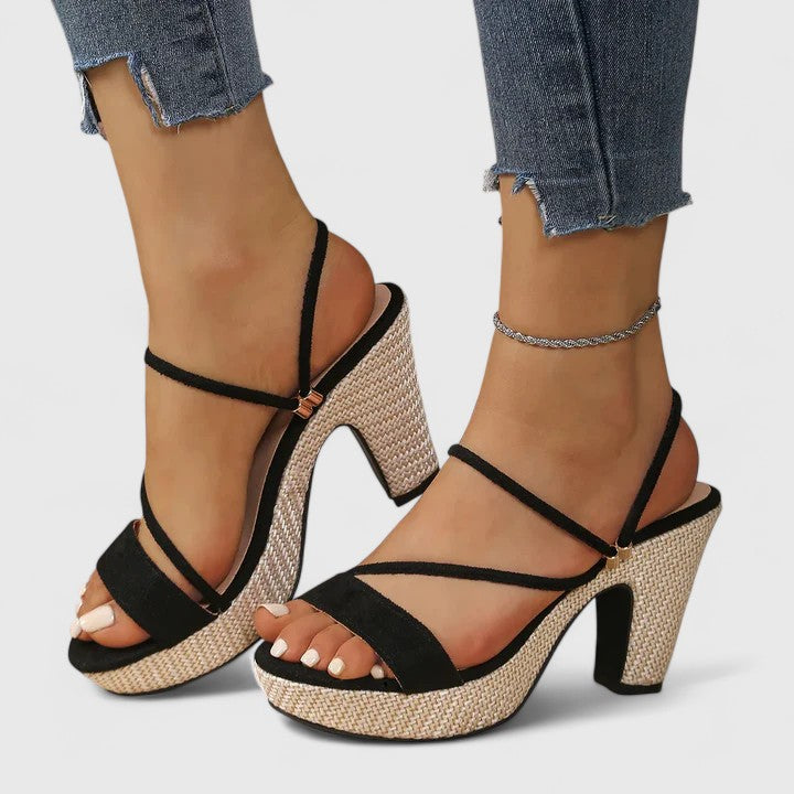 Rosalind | Strappy Block Heels