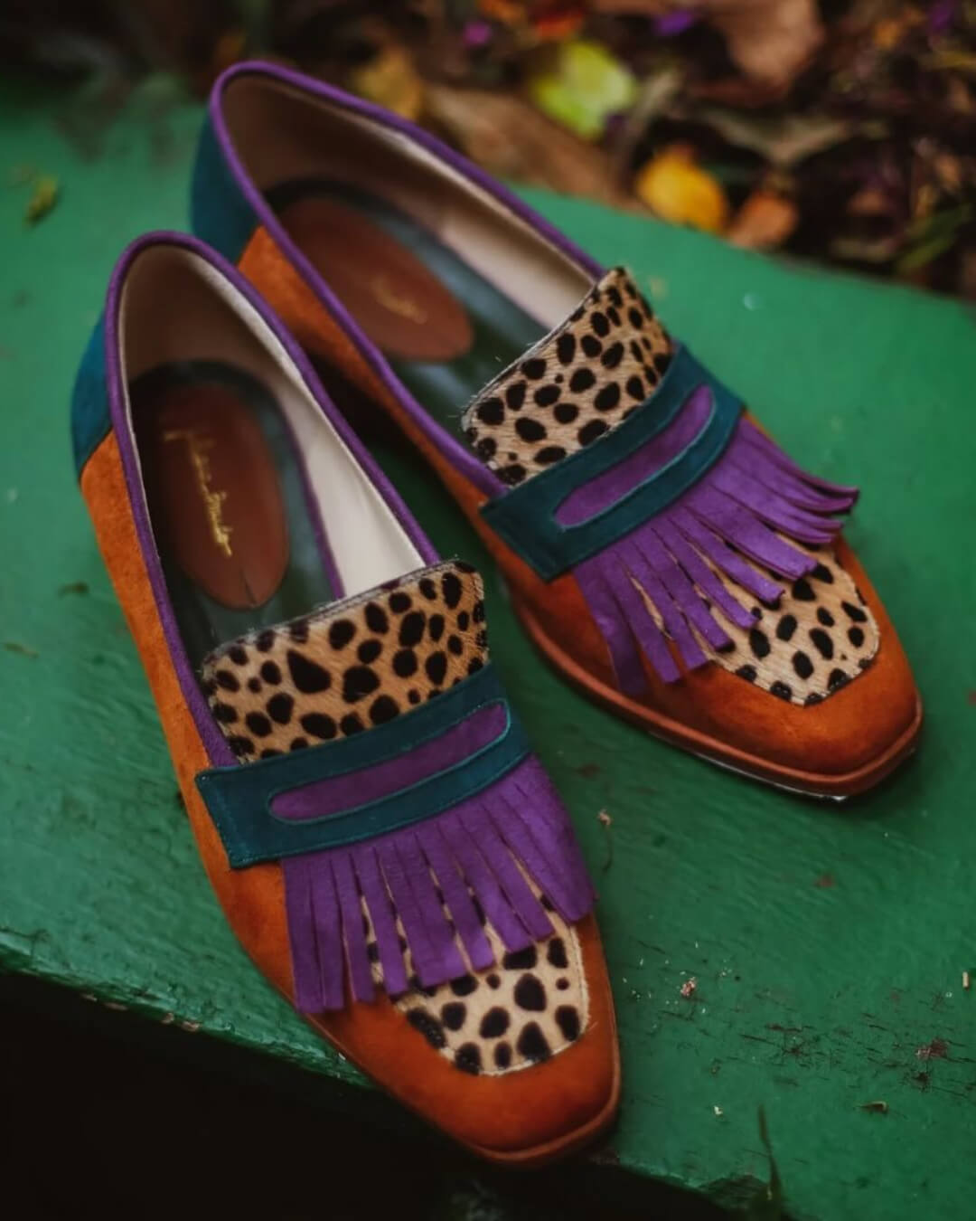 Scarlett | Fringed Animal Print Loafer
