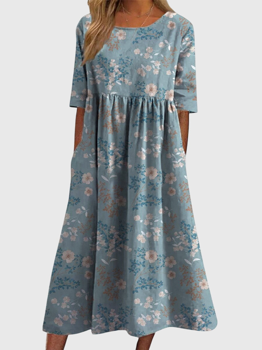 Aria | Embroidered Midi Dress