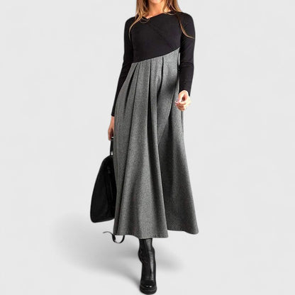 Sophia | Elegant Long-Sleeve Maxi Dress