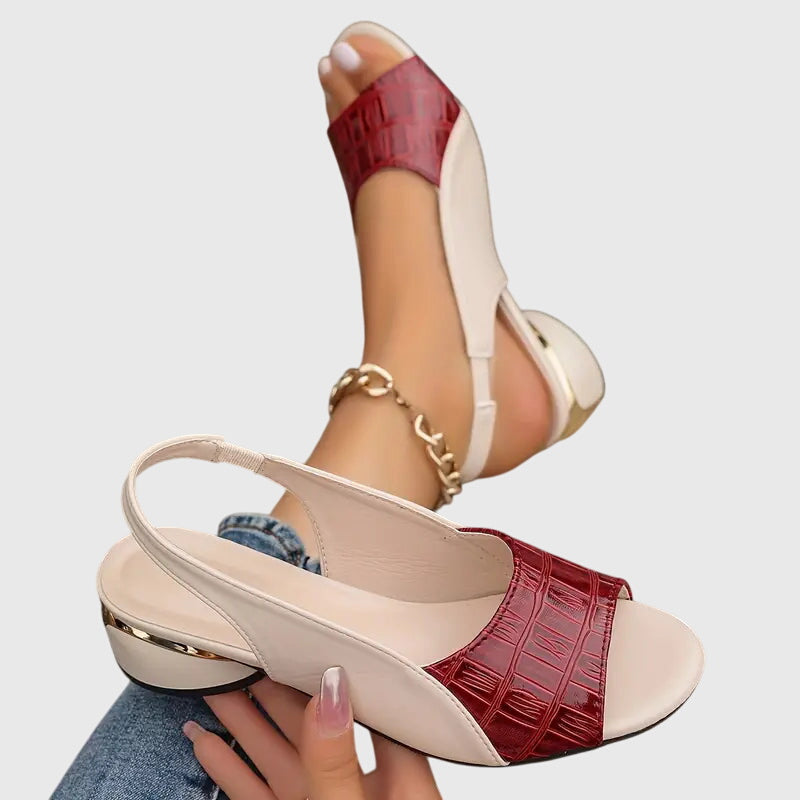 Juliette | Leather Block Heel Sandals