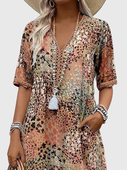 Evangeline | Floral Midi Dress