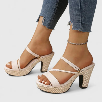 Rosalind | Strappy Block Heels