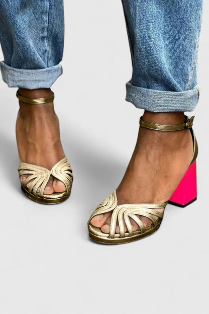 Ophelia | Open-Toe Ankle Strap Heels