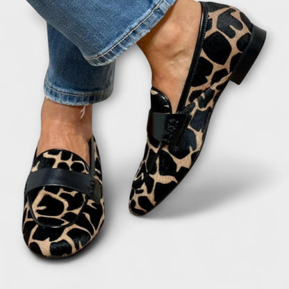 Sophia | Leopard Print Slip-On Loafers