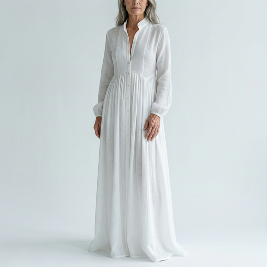 Sophia | Maxi Cotton-Linen Dress