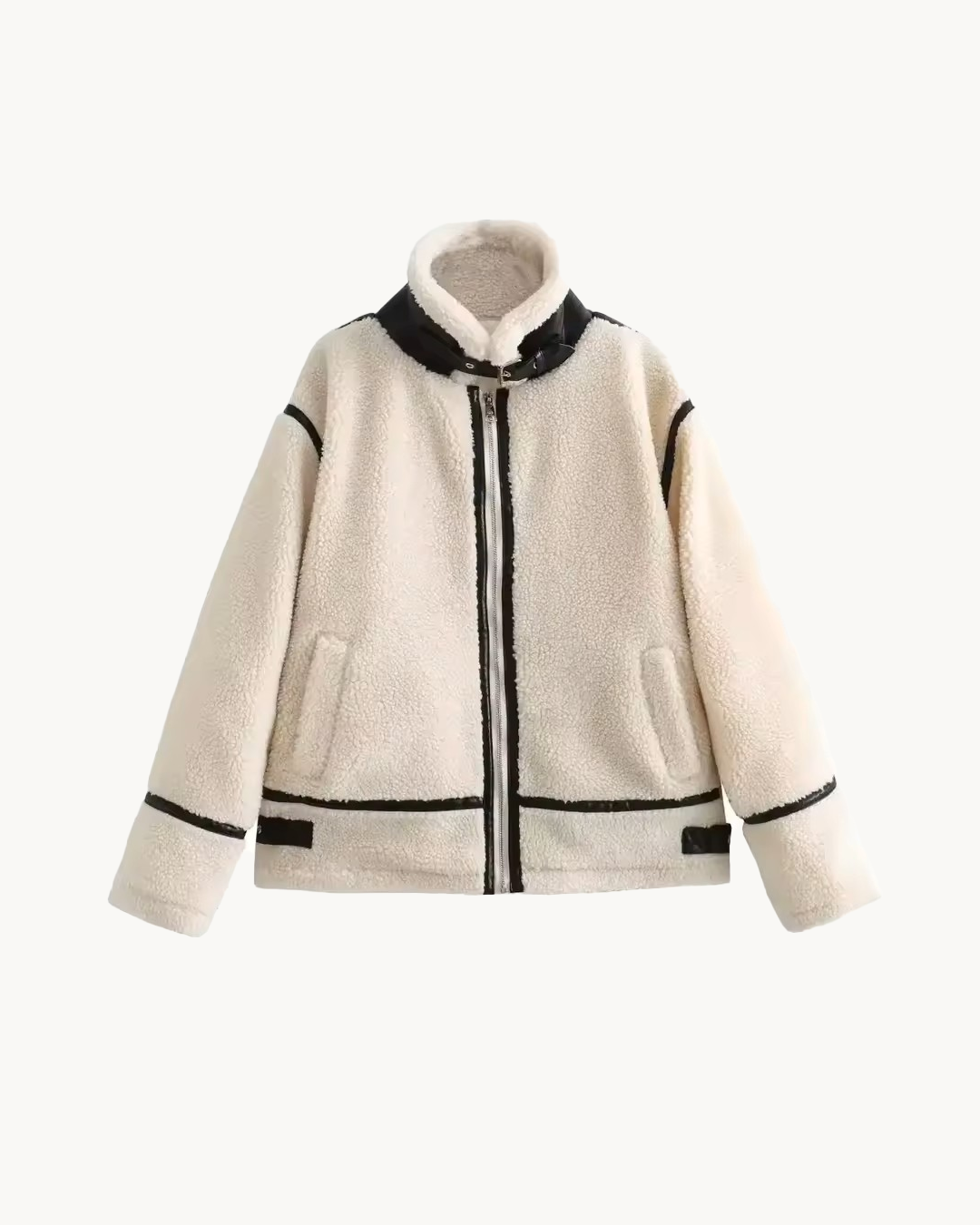 Iris | Contrast Shearling Jacket
