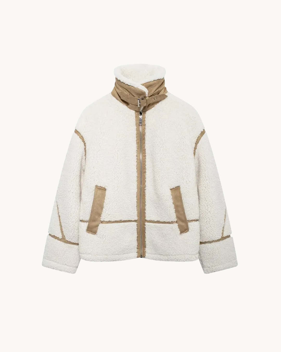 Iris | Contrast Shearling Jacket