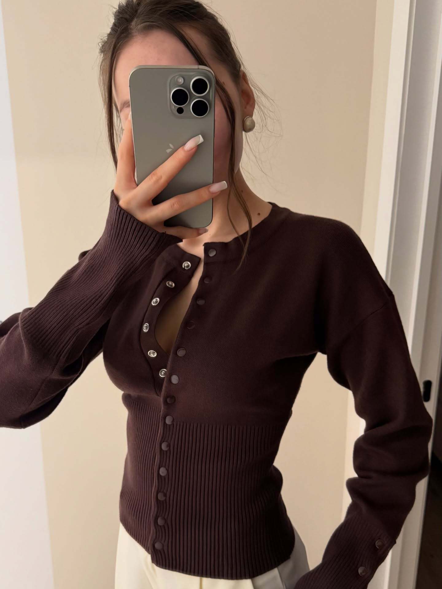 Nola | Ribbed Button Cardigan