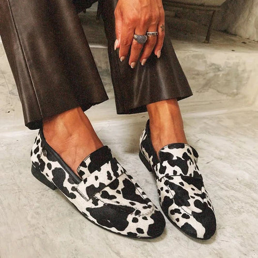 Noelle | Animal Print Statement Loafers