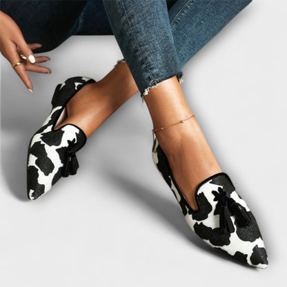 Audrey | Animal Print Tassel Loafers