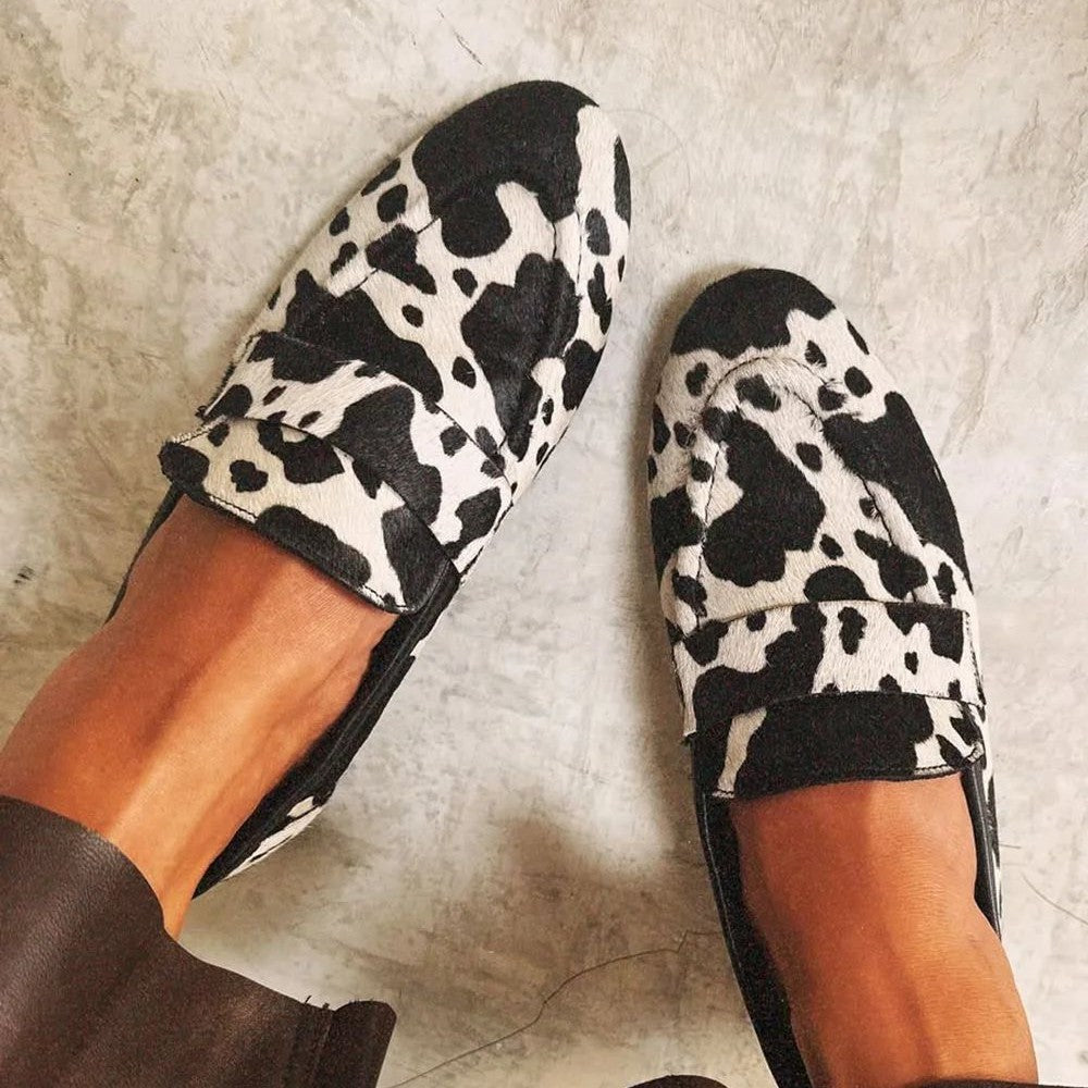 Noelle | Animal Print Statement Loafers
