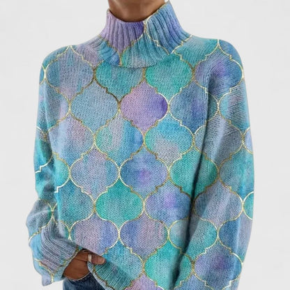 Aria | Metallic Accent Knit Sweater