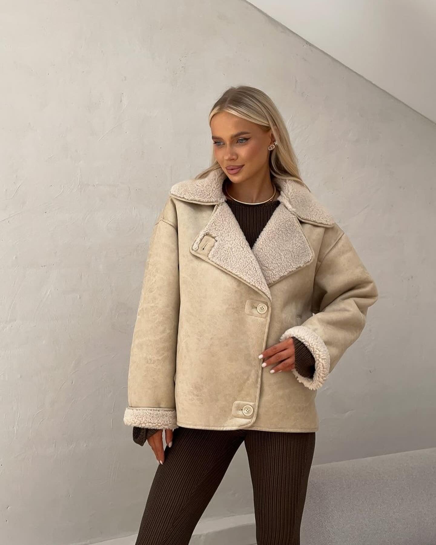 Renee | Edgy Aviator Jacket