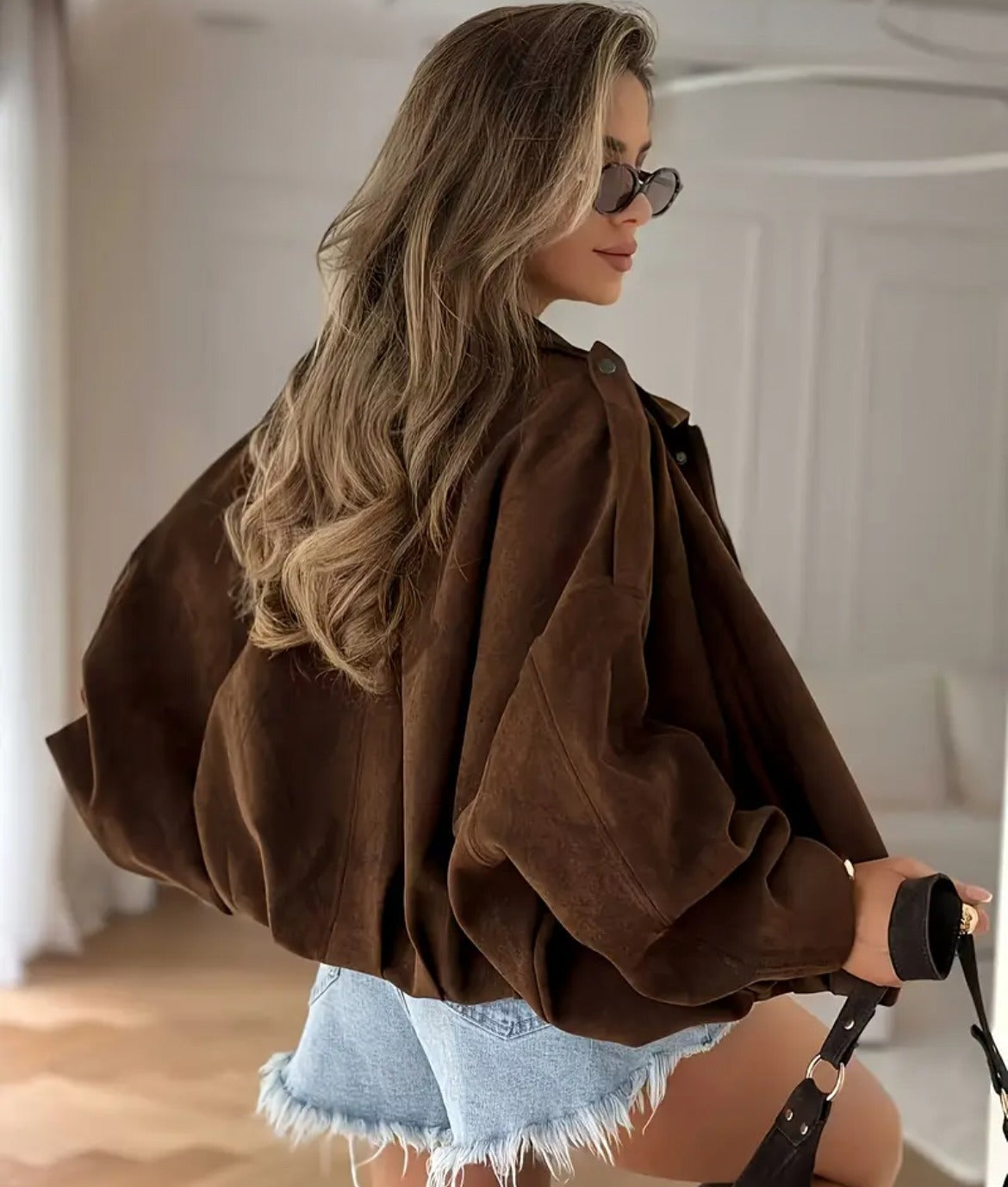 Rumi | Minimal Suede Jacket