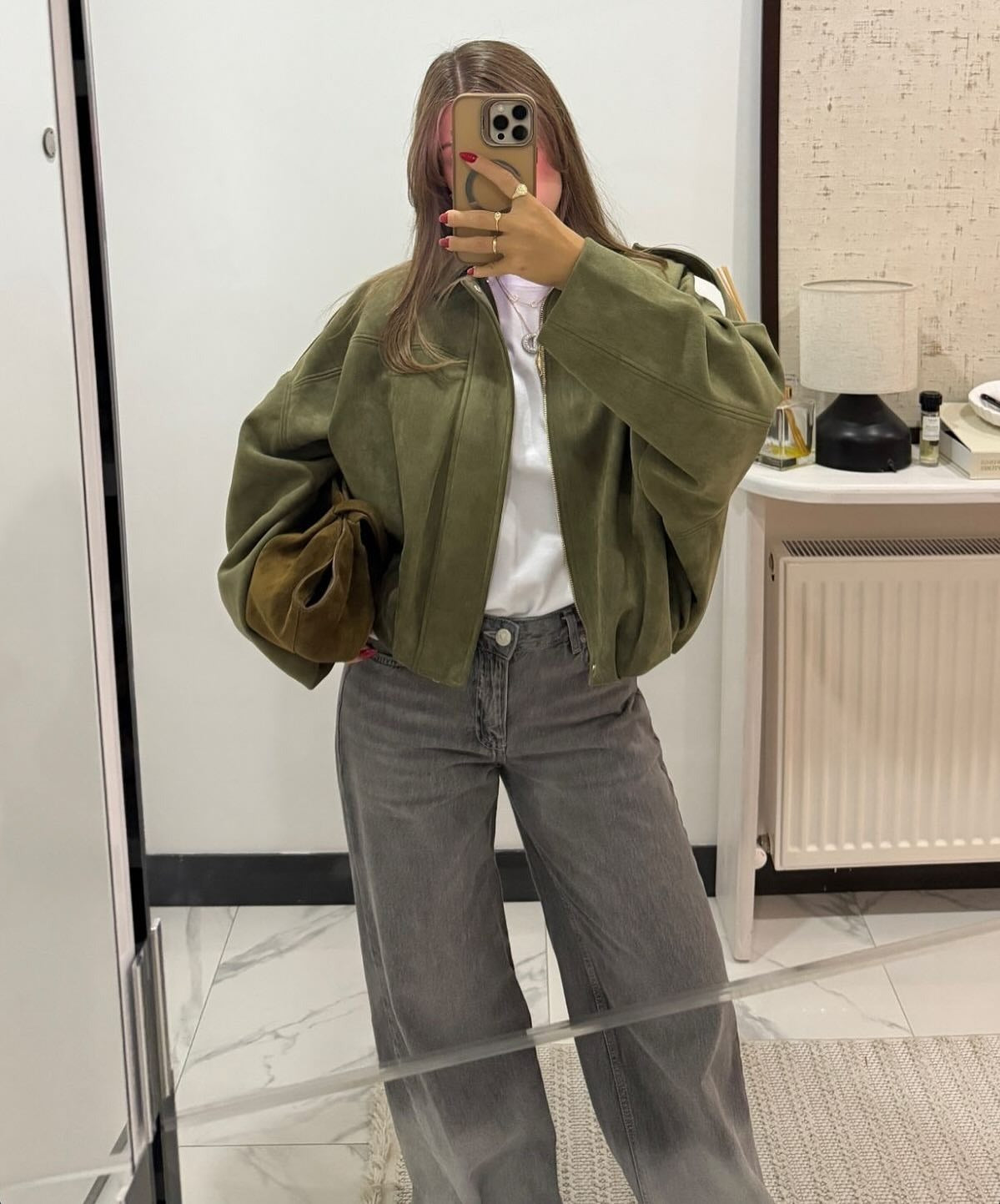 Rumi | Minimal Suede Jacket