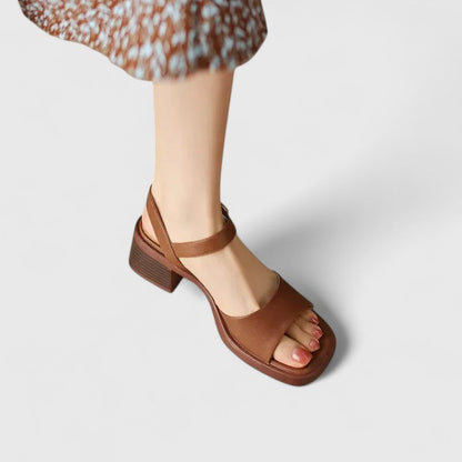Vivienne | Square-Toe Strappy Sandals